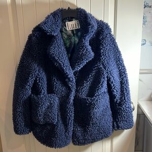 Luii knit lined jacket blue size tag removed see pics for measurements